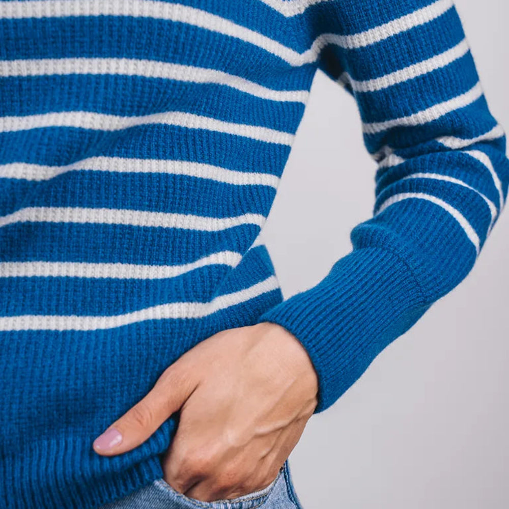Pull SABLONS RAYÉ (Mérinos/Cachemire)