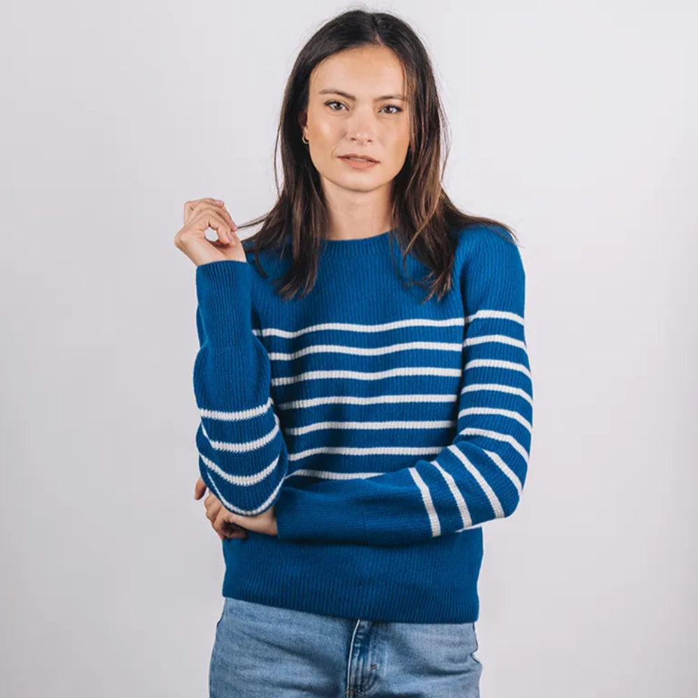 Pull SABLONS RAYÉ (Mérinos/Cachemire)