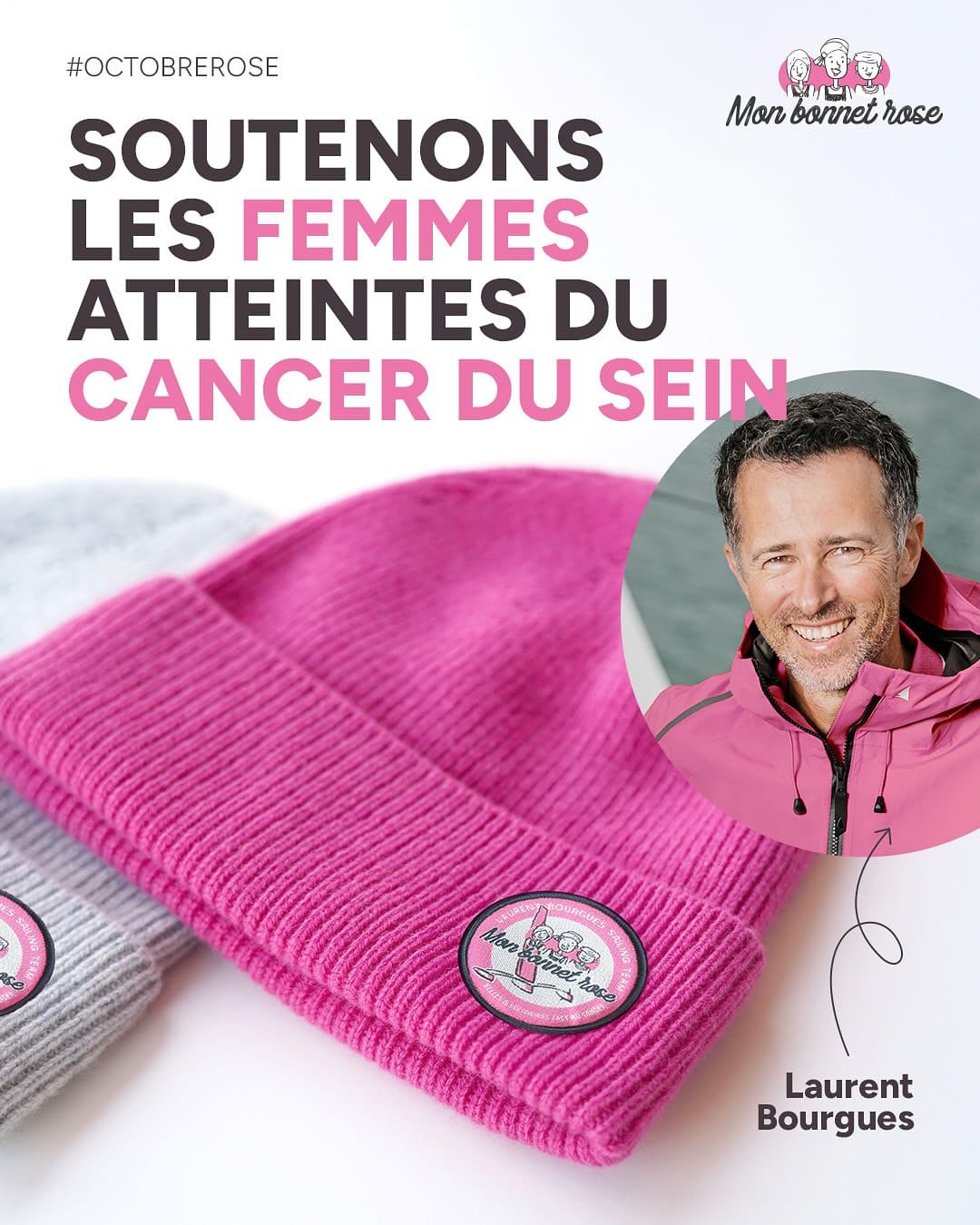 Mon Bonnet Rose : la maille solidaire made in France signée Cézembre, Laurent Bourges et 727 Sailbags