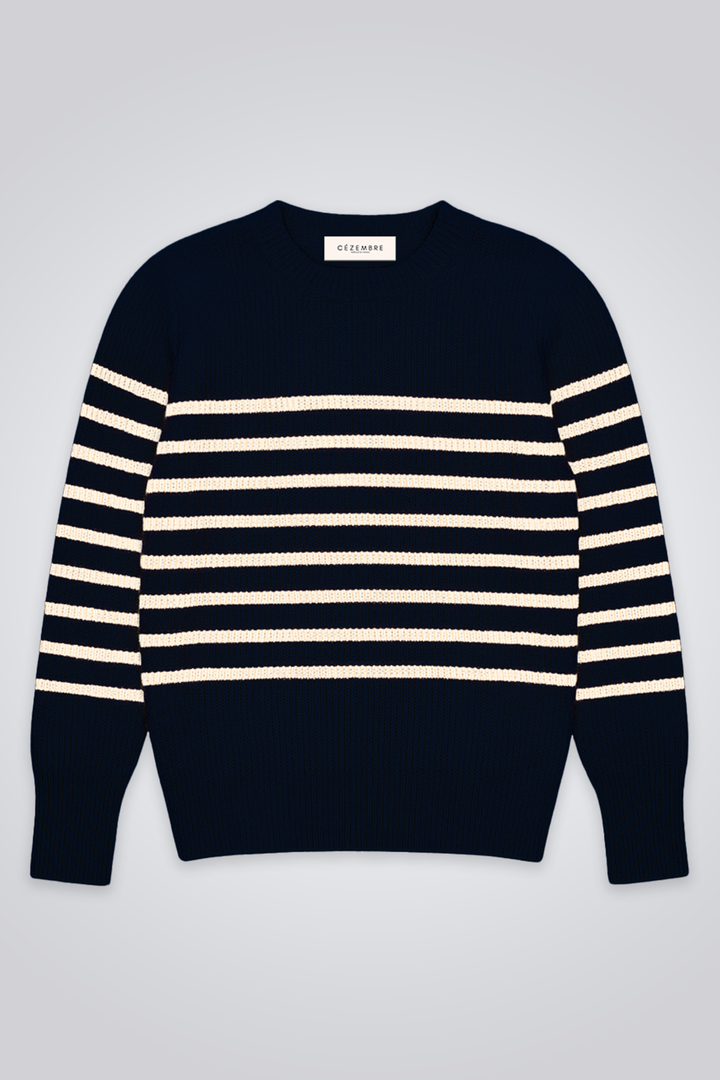 Vue Face #couleur_marine-ecru