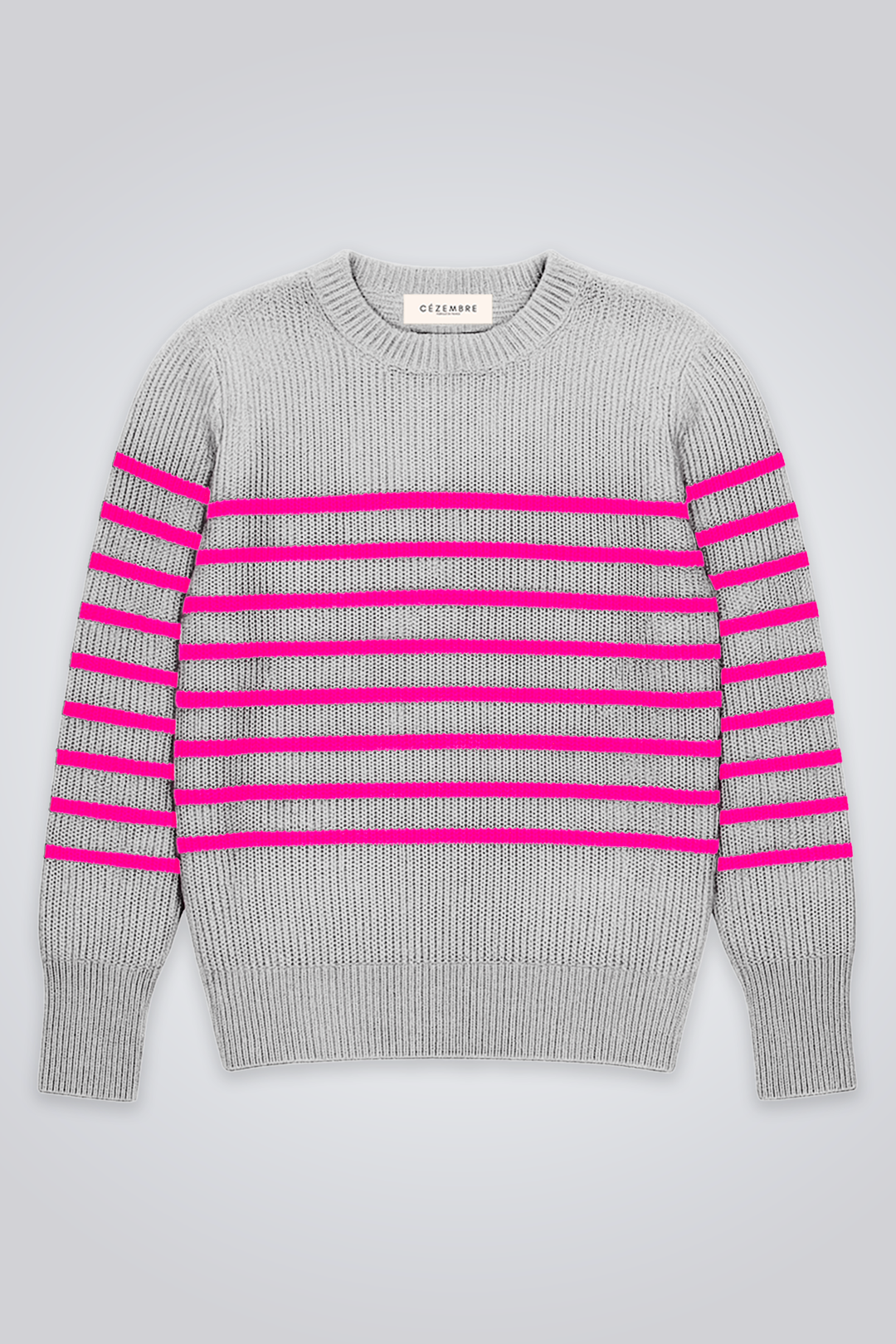 Vue Face #couleur_gris clair-rose neon