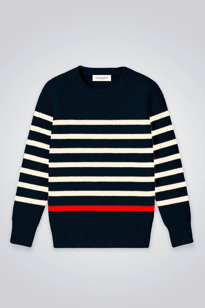 Vue Face #couleur_marine-ecru