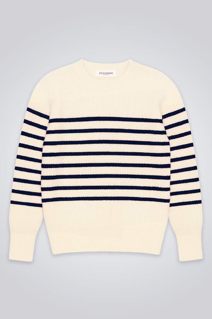 Vue Face #couleur_ecru-marine