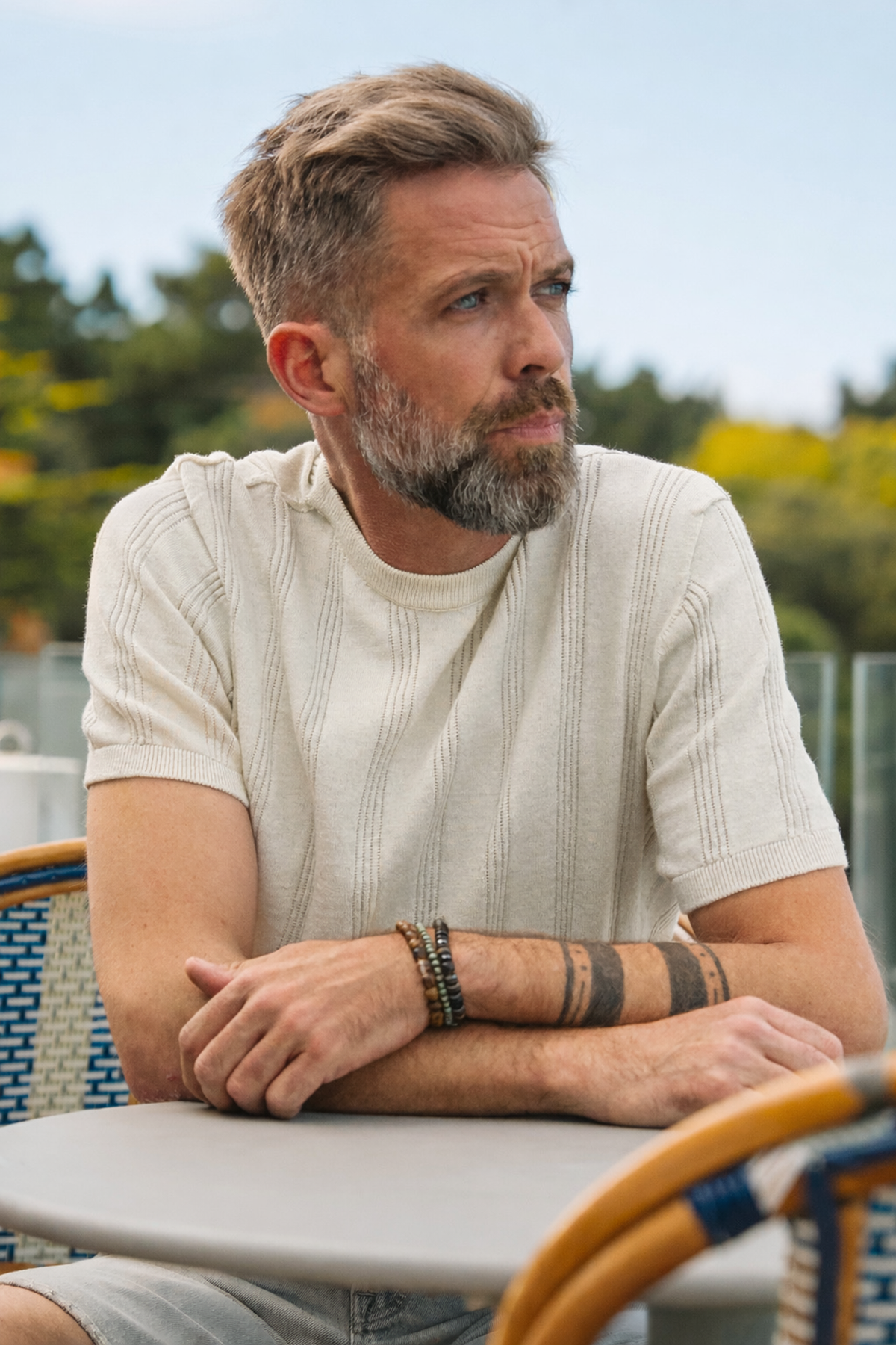 T-shirt en coton & cachemire - ARTHUR