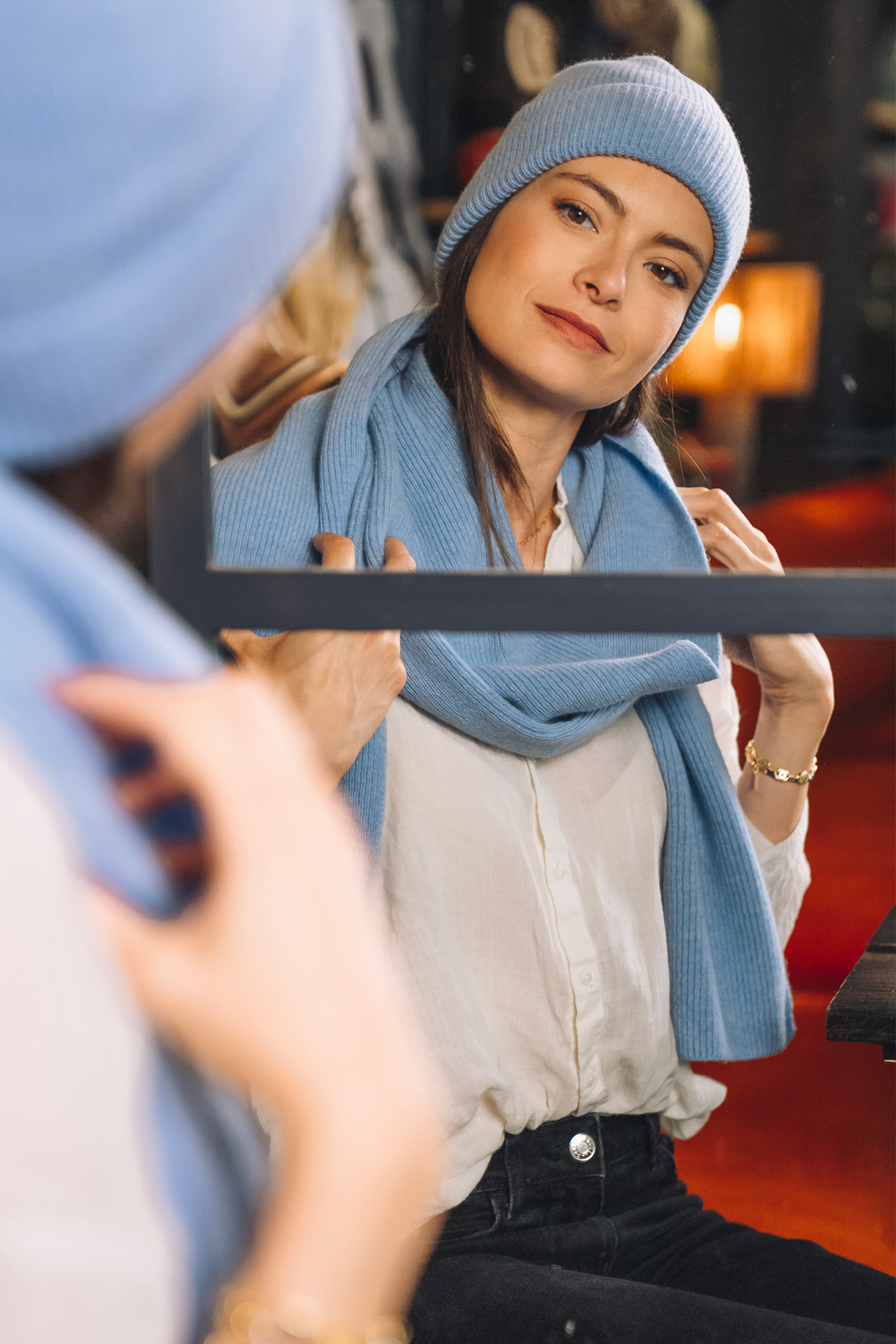 Écharpe en mérinos & cachemire - LA HOGUETTE