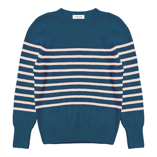 Pull SABLONS RAYÉ (Mérinos/Cachemire)
