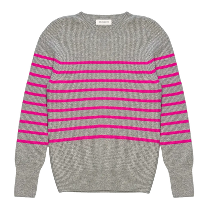Pull SABLONS RAYÉ (Mérinos/Cachemire)