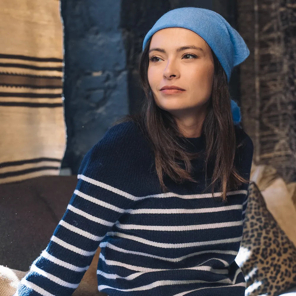 Pull SABLONS RAYÉ (Mérinos/Cachemire)