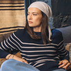 Pull SABLONS RAYÉ (Mérinos/Cachemire)