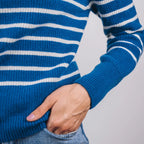 Pull SABLONS RAYÉ (Mérinos/Cachemire)