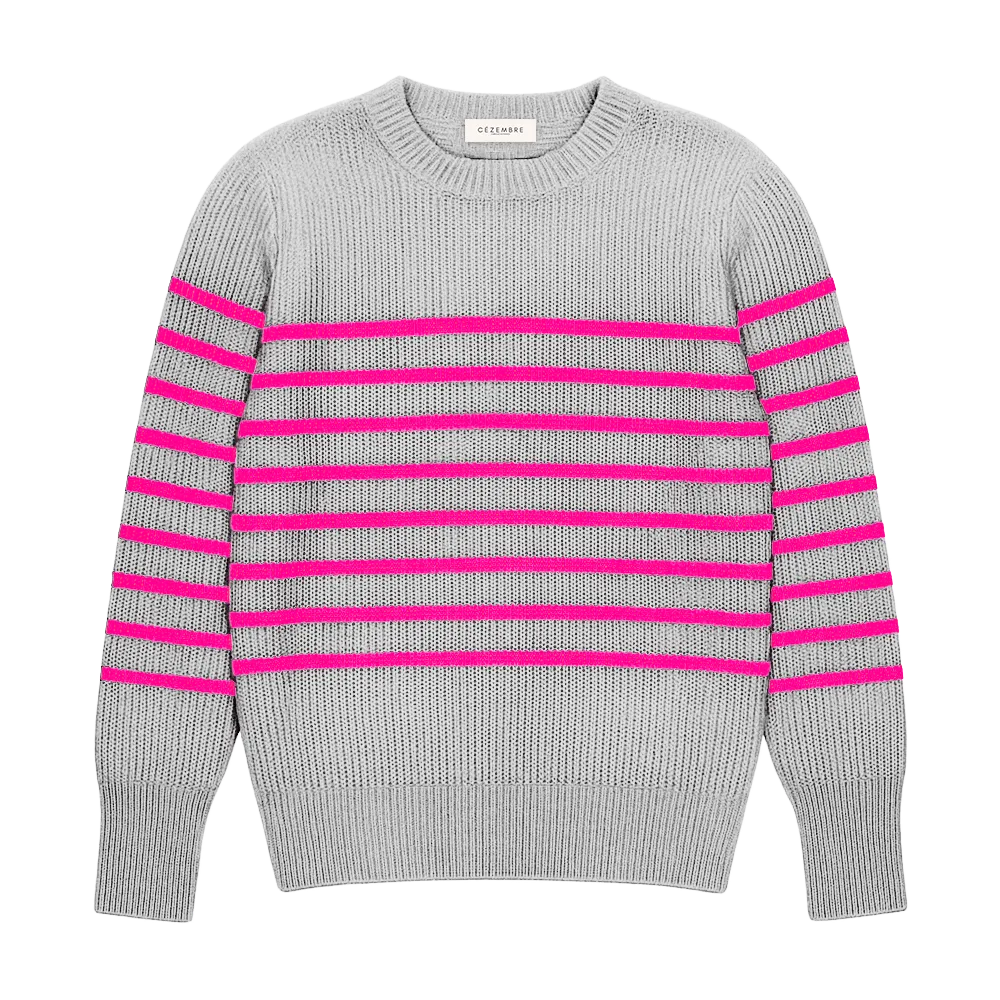 Pull SABLONS RAYÉ (Mérinos/Cachemire)