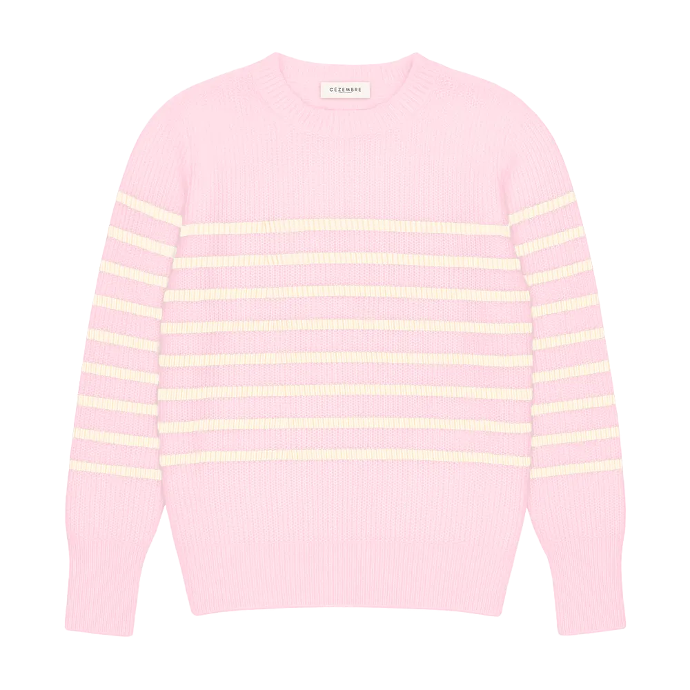 Pull SABLONS RAYÉ (Mérinos/Cachemire)