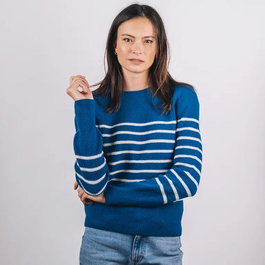 Pull SABLONS RAYÉ (Mérinos/Cachemire)